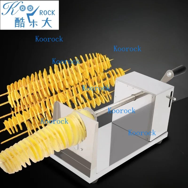 Street Food Snacks - Professional Stainless Steel Manual Spiral Potato