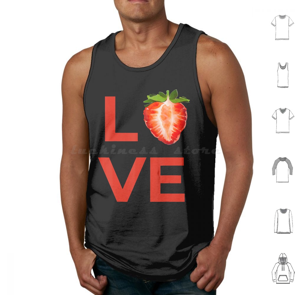 Food Snacks Healthy - Love Strawberry Fruit Lovers Vegan Veggie