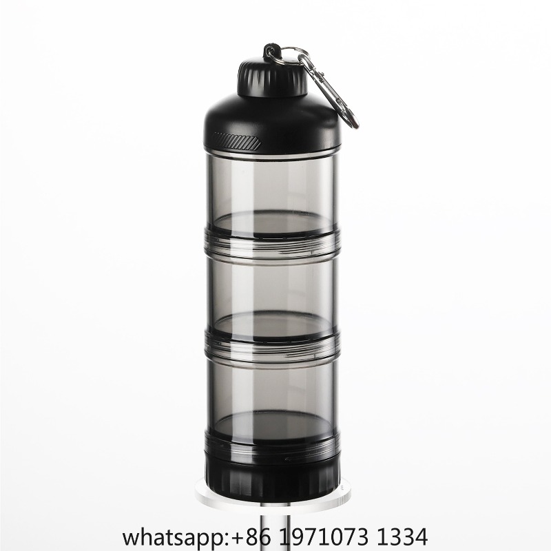 Food Snacks With Protein - Portable 3-Layer Powder Dispenser Box Food-Grade