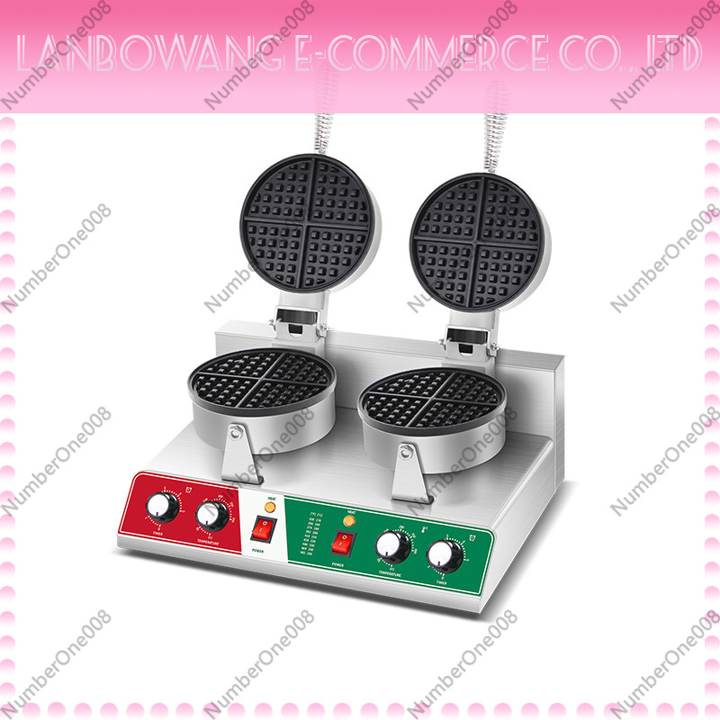 Street Food Snacks - Rotating Waffle Maker Griddle Non-stick Waffle