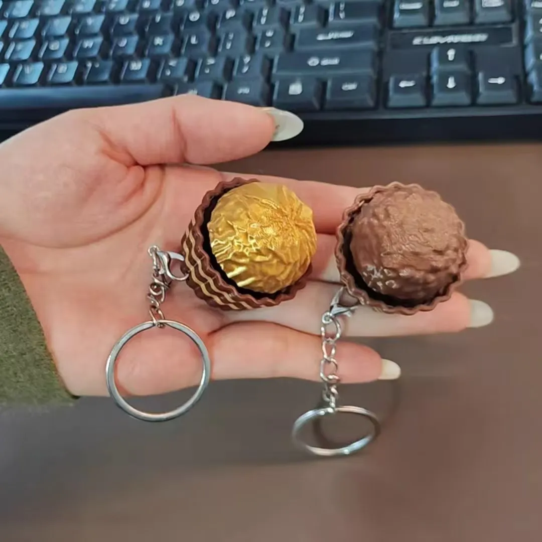 Food Or Snacks - Dubai Chocolate Keyboard Keychain Stress Relief
