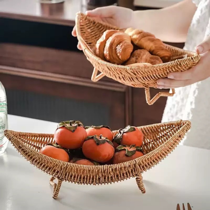 Food Platter Snacks - Crescent Fruit Tray Creative Snack Serving