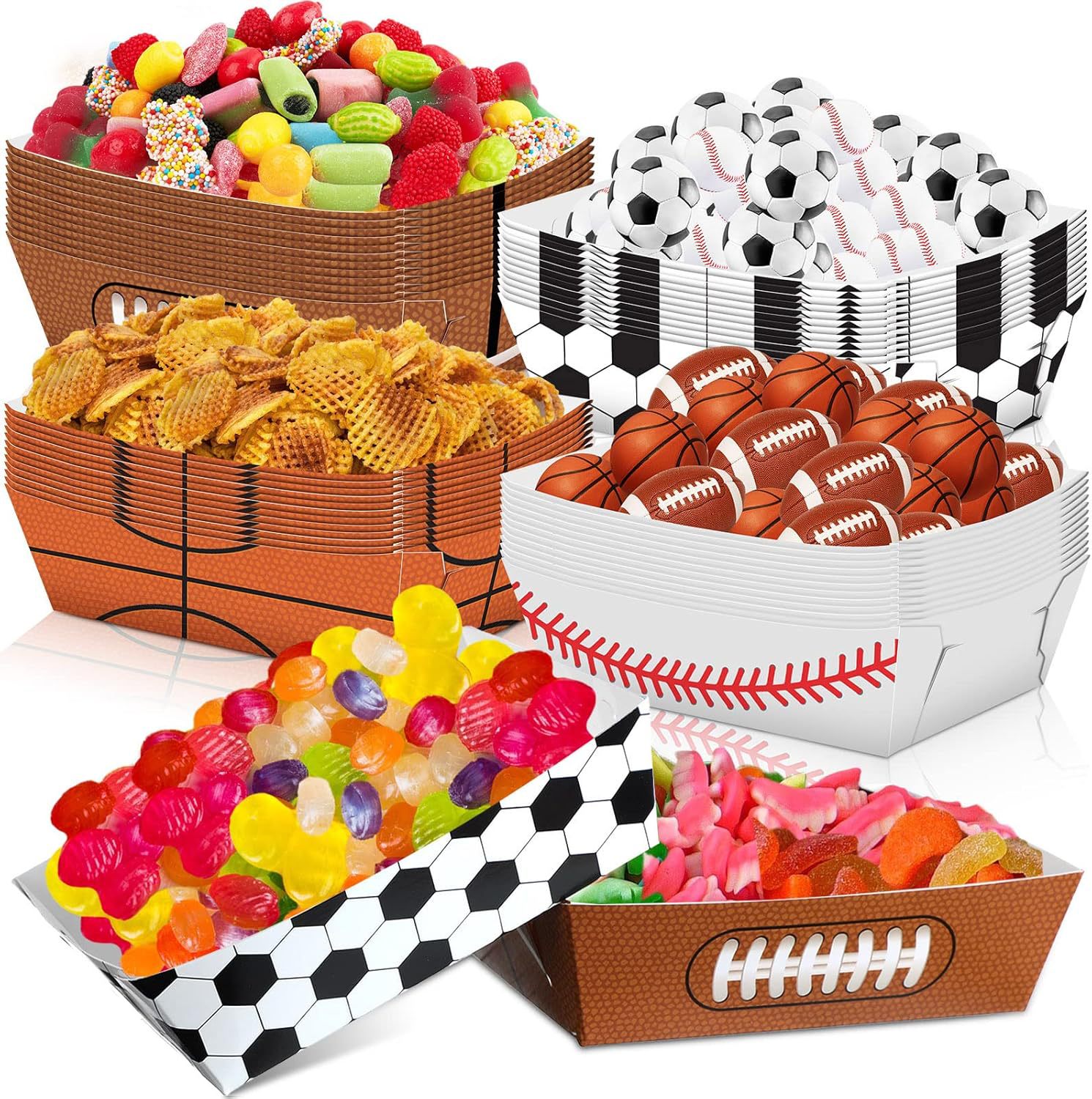 Food Snacks For Baby Shower - 6-36pcs Sports Themed Party Soccer Rugby