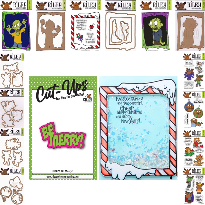 Zombie Snacks - Halloween Zombie Be Merry Stamp And