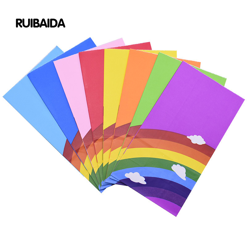 10/20/25pcs Kraft Rainbow Food - Food Or Snacks ulasan dan harga