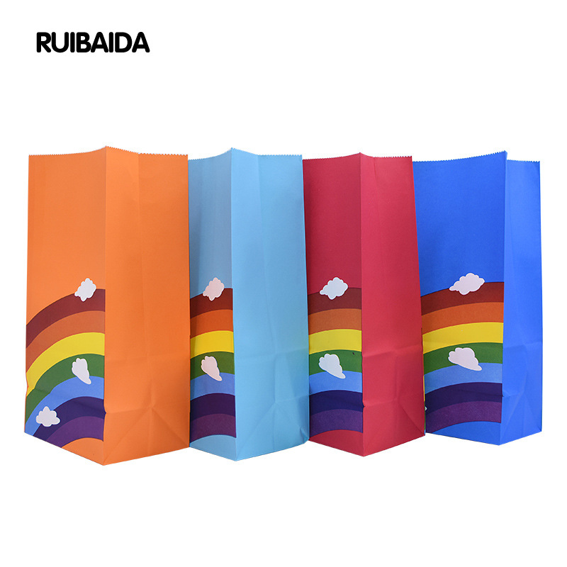 10/20/25pcs Kraft Rainbow Food - Food Or Snacks ulasan dan harga