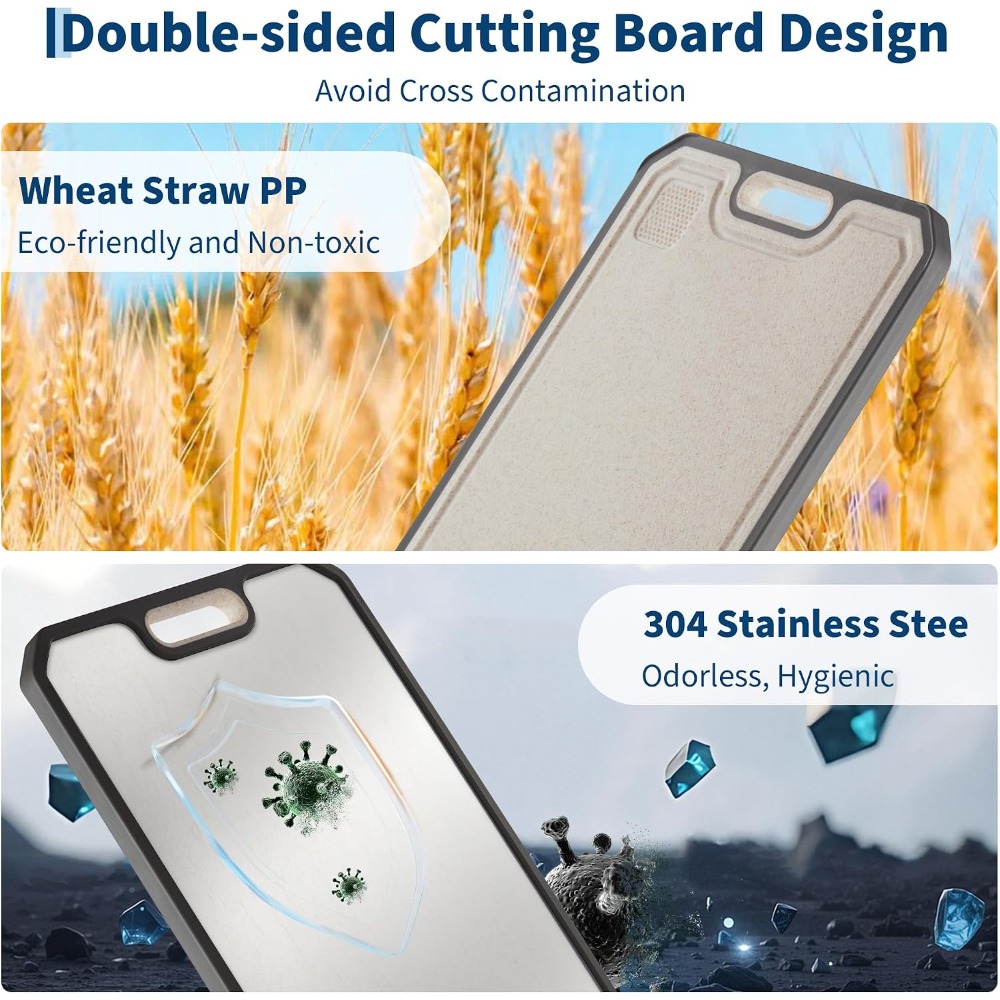 Stainless Steel Chopping Board - Food X ulasan dan harga