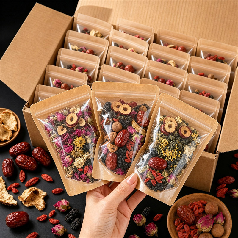 100Pcs Clear Kraft Paper Packa - Food Or Snacks ulasan dan harga