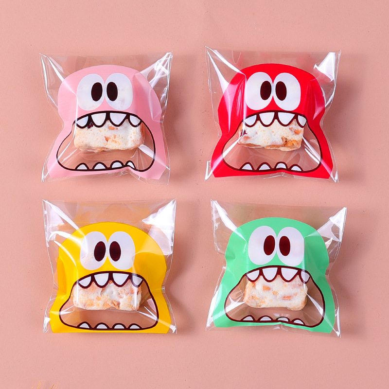 100pcs Cookie Candy Bag Cute C - Food Or Snacks ulasan dan harga