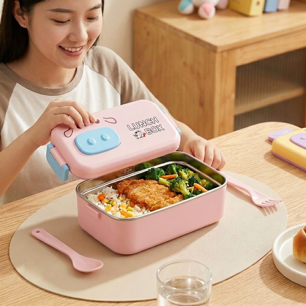 304 Stainless Steel Bento Box  - Food Or Snacks ulasan dan harga