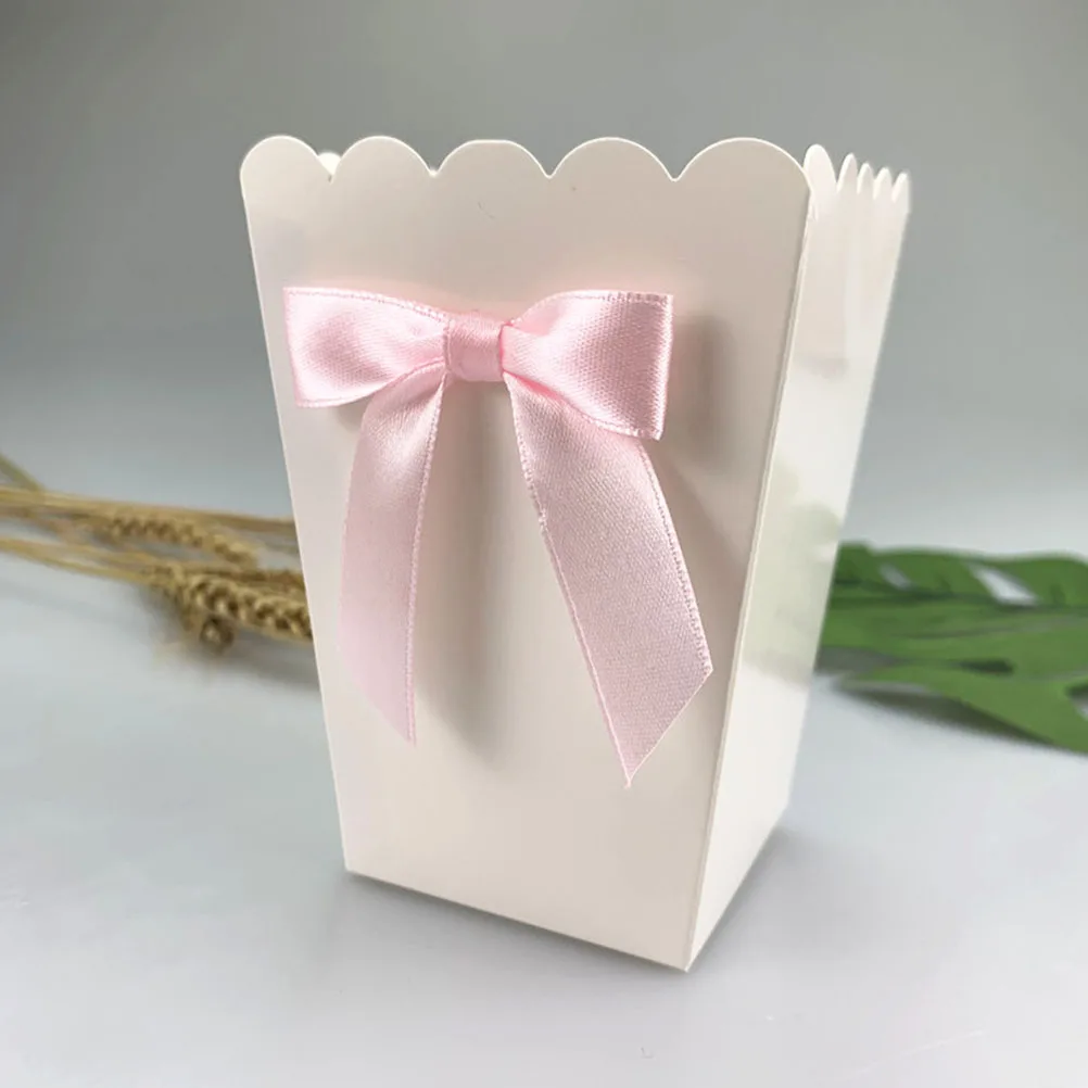12pcs Pink Bow Popcorn Box Par - Food Snacks For Baby Shower ulasan dan harga