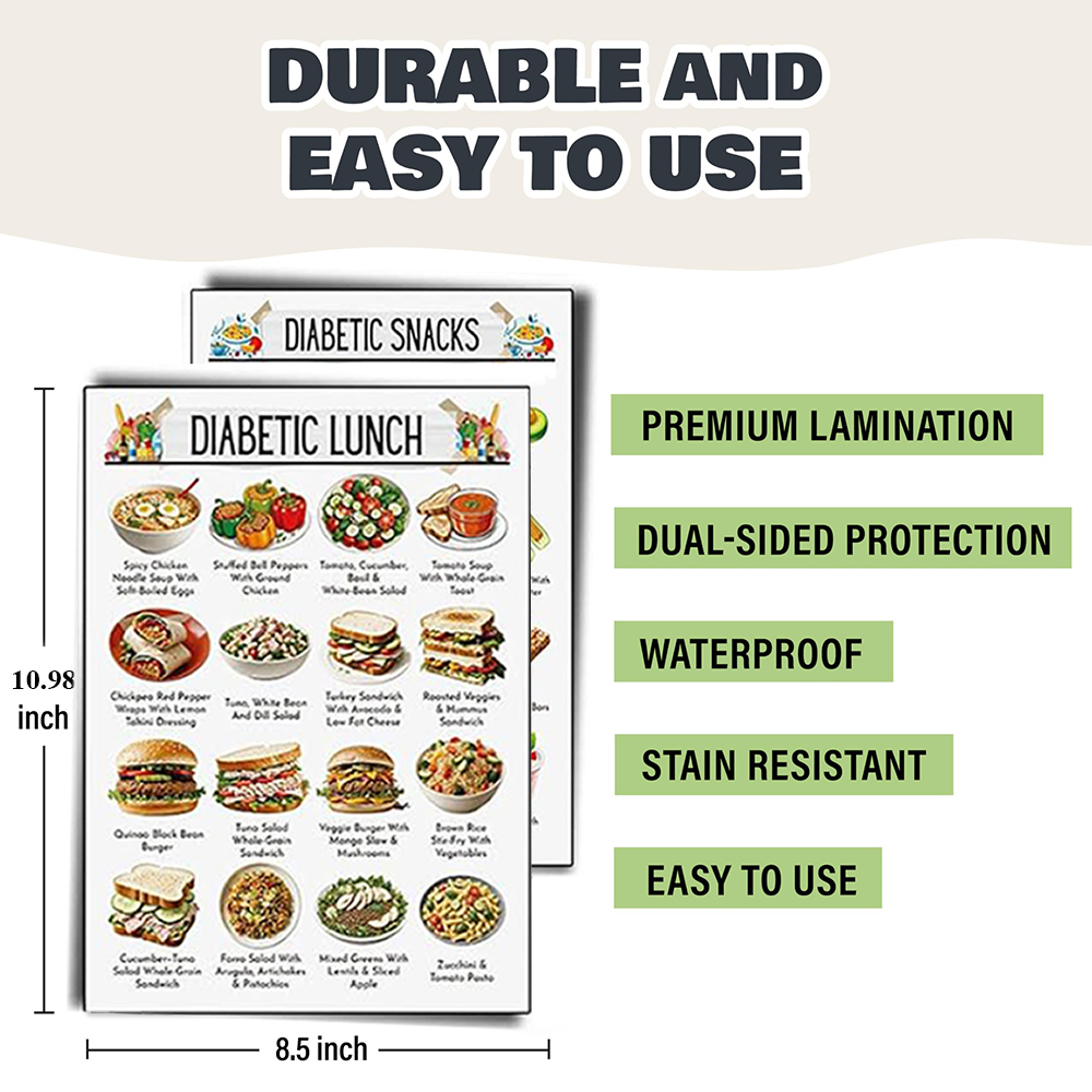 12pcs Diabetic Meal Planner Un - Food Snacks Healthy ulasan dan harga