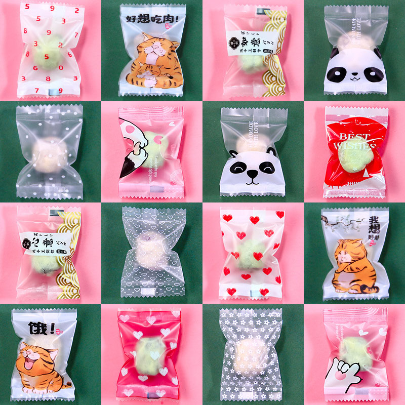 AQ 100pcs/lot Cartoon Cute Cat - Food Snacks For Baby Shower ulasan dan harga