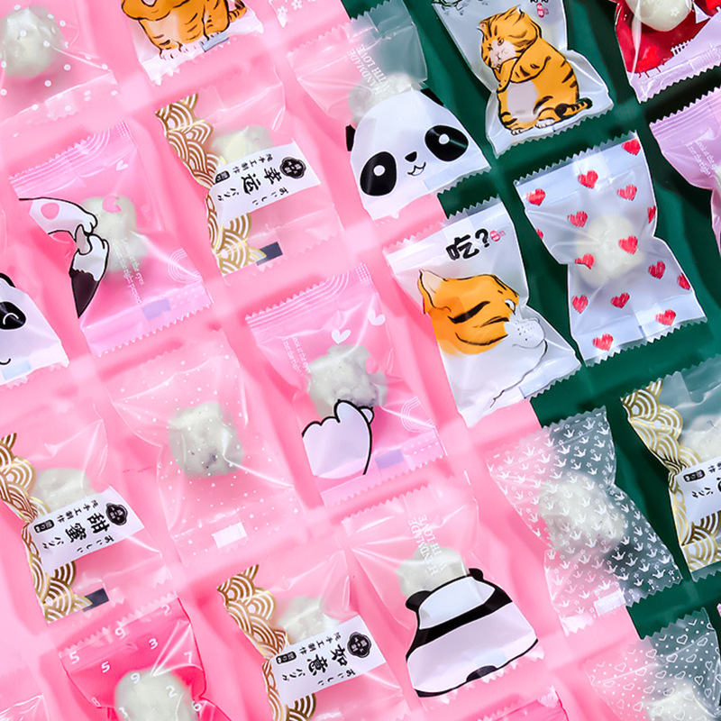 AQ 100pcs/lot Cartoon Cute Cat - Food Snacks For Baby Shower ulasan dan harga