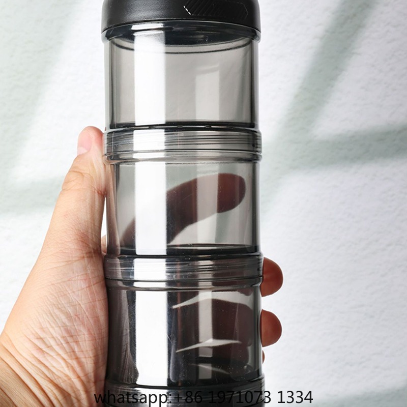 Portable 3-Layer Powder Dispen - Food Snacks With Protein ulasan dan harga