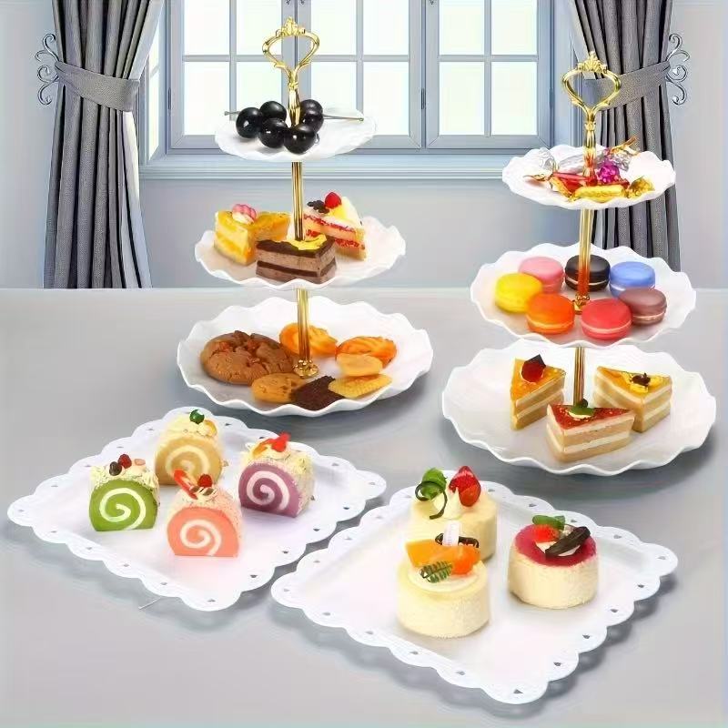 1/3/4/5PCS Decorative Food Tra - Food Snacks For Baby Shower ulasan dan harga