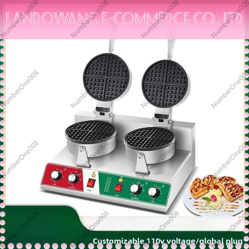 Rotating Waffle Maker Griddle  - Street Food Snacks ulasan dan harga