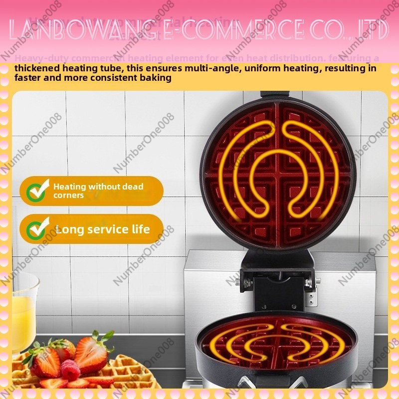 Rotating Waffle Maker Griddle  - Street Food Snacks ulasan dan harga