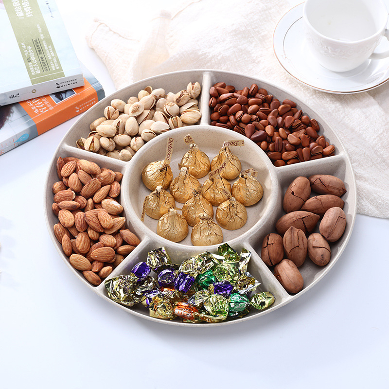 6-Compartment Food Storage Tra - Food Platter Snacks ulasan dan harga