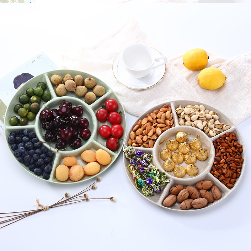 6-Compartment Food Storage Tra - Food Platter Snacks ulasan dan harga