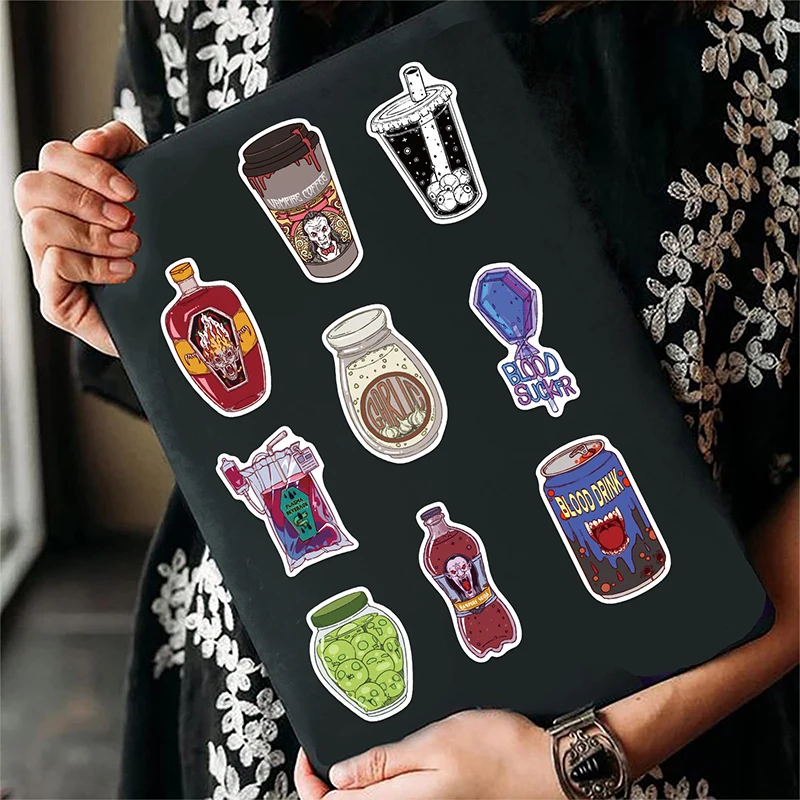 50PCS Zombie Food Stickers Cut - Zombie Snacks ulasan dan harga