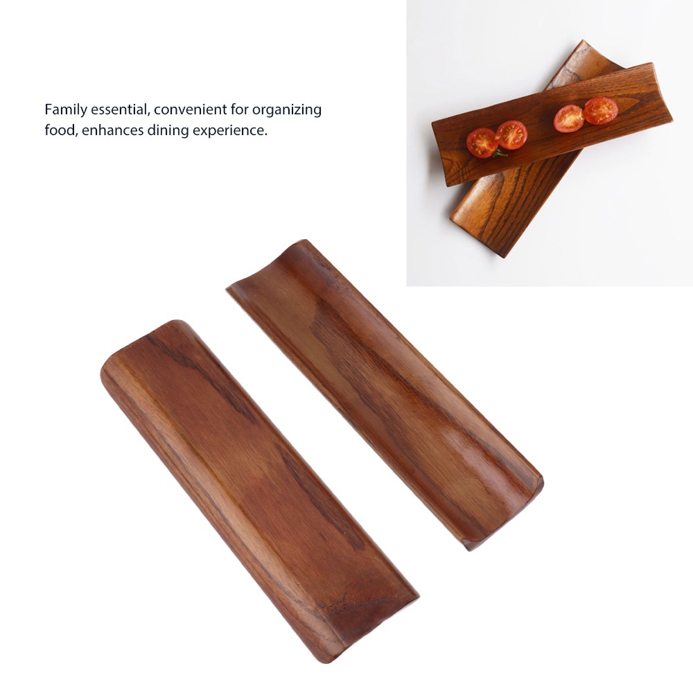 2PCS Serving Plates Wooden Sus - Food Platter Snacks ulasan dan harga