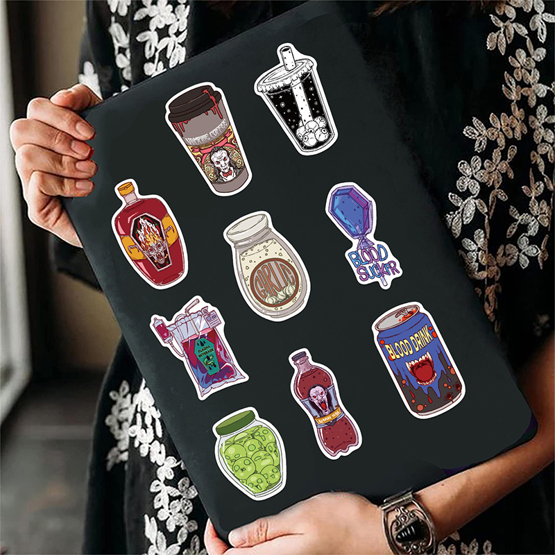 50PCS Zombie Food Stickers Cut - Zombie Snacks ulasan dan harga