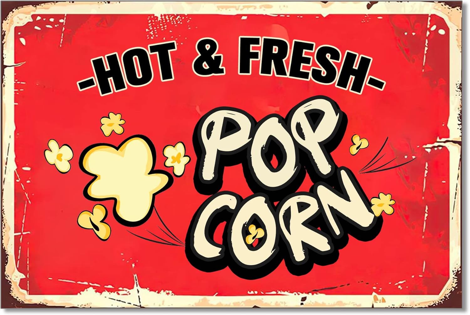 1p,Hot and Fresh Popcorn Metal - Food X ulasan dan harga