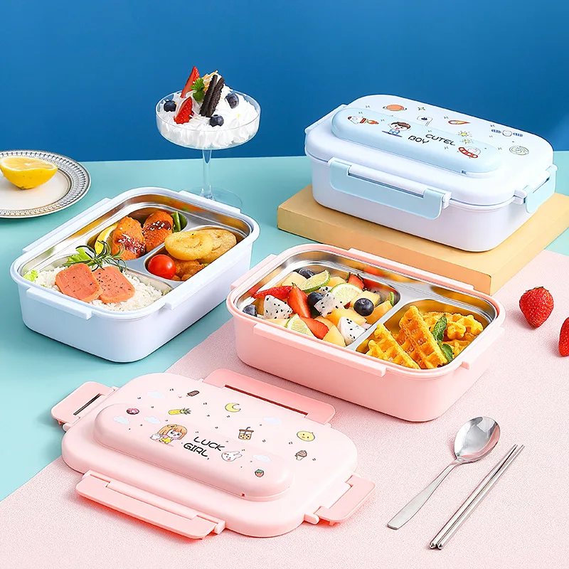 304 Stainless Steel Kids Lunch - Food Or Snacks ulasan dan harga