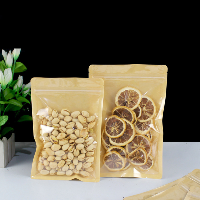Brown One Side Clear Resealabl - Food Or Snacks ulasan dan harga