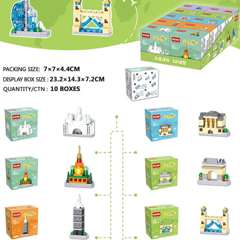 10in1 Cute Architectural Stree - Food Snacks Ideas For Kids ulasan dan harga