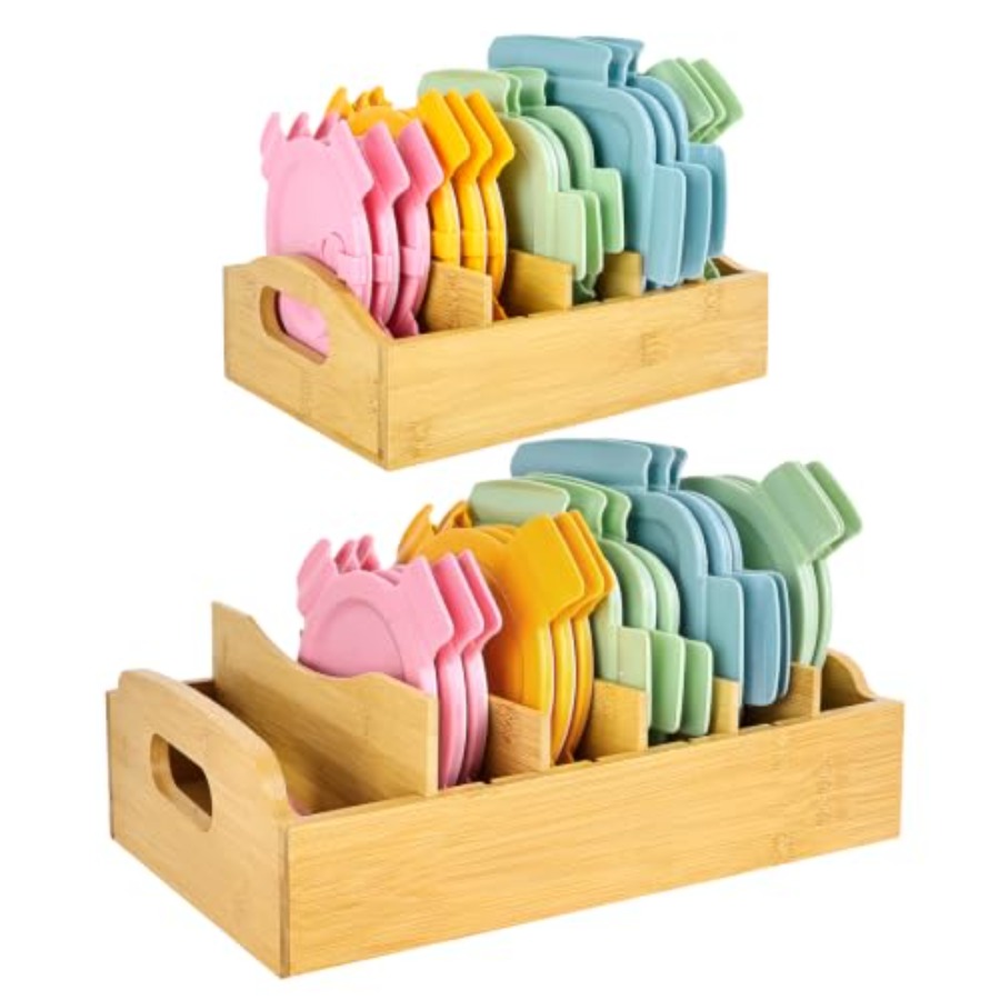 2 Pack Bamboo Lid Organizer, 1 - Food X ulasan dan harga