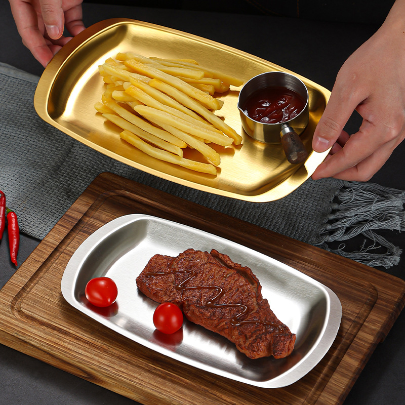 304 Stainless Steel Matte Dinn - Food Snacks In Korea ulasan dan harga