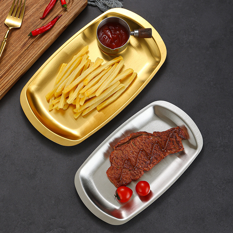 304 Stainless Steel Matte Dinn - Food Snacks In Korea ulasan dan harga