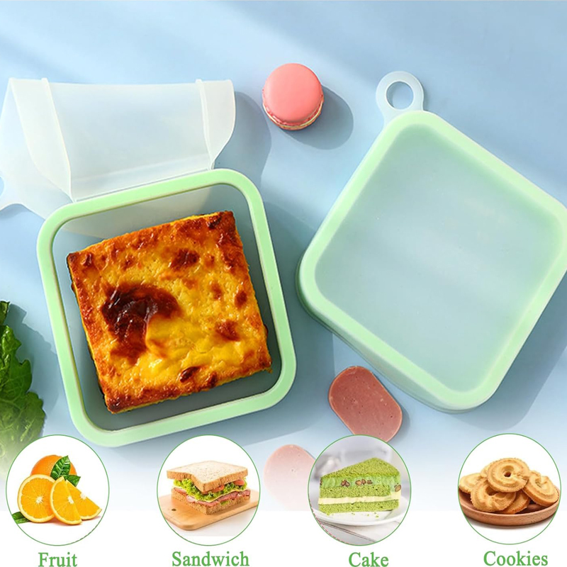 Silicone Sandwich Toast Bento  - Food Or Snacks ulasan dan harga