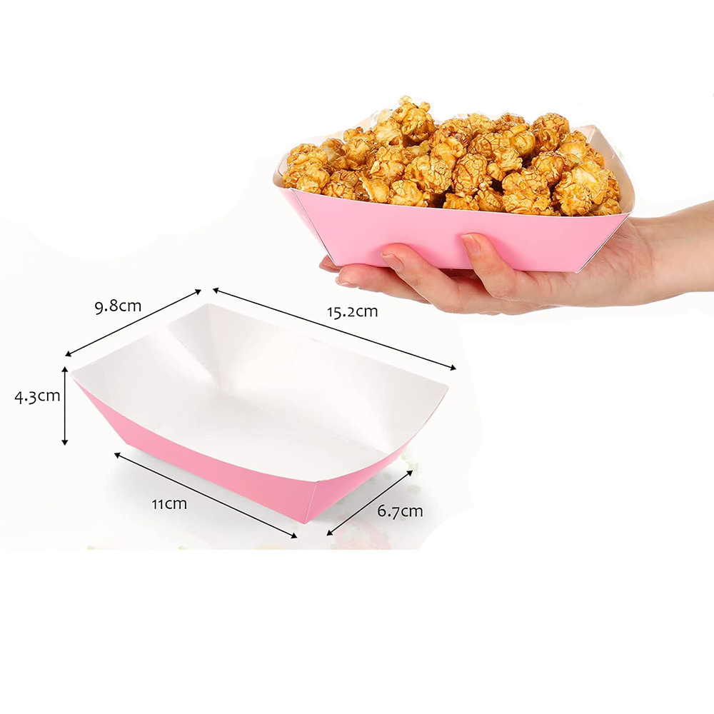 6-30pcs Solid Color Paper Boat - Food Snacks For Baby Shower ulasan dan harga